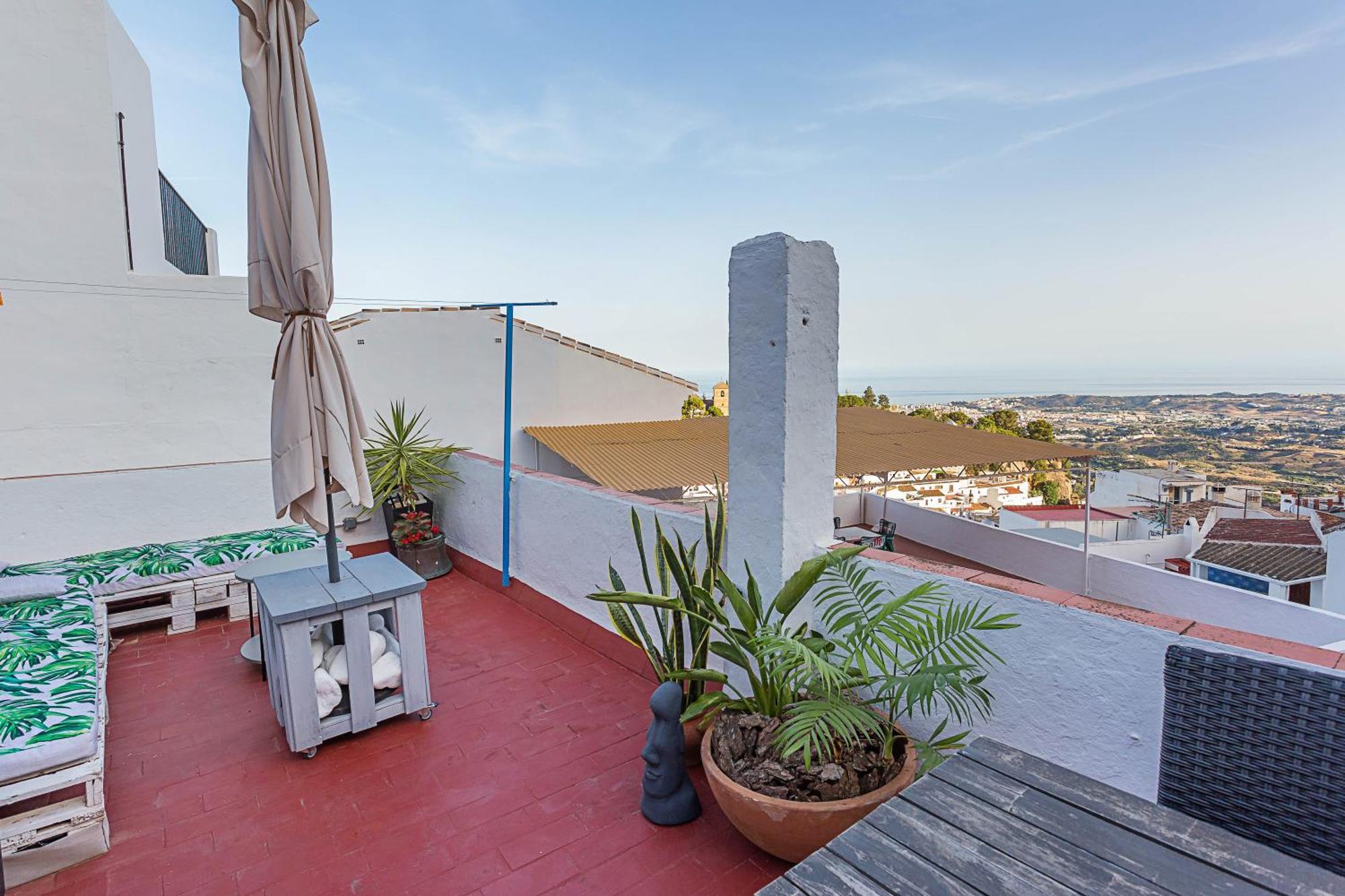 Cute Andalusian Townhouse With Terrace And Views. Apartment Mijas Exterior photo